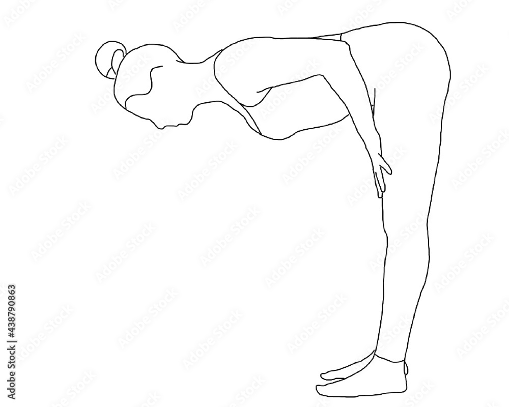 yoga, standing half forward bend, ardha uttanasana yoga, standing half forward bend, ardha uttanasana
