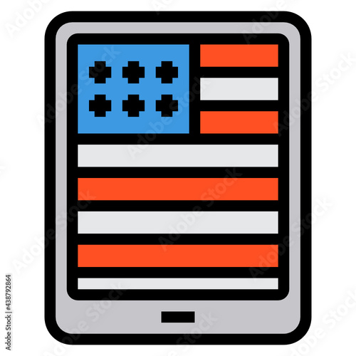 Tablet line icon