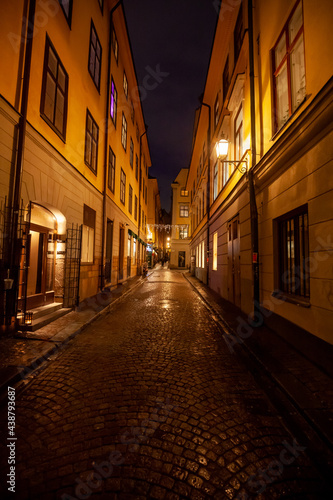 Stockholm old town district one of the streets