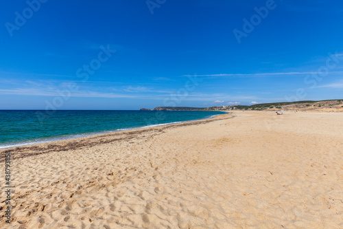 Beach landscape of the Italian island of Sardinia on the Mediterranean Sea © Ilya
