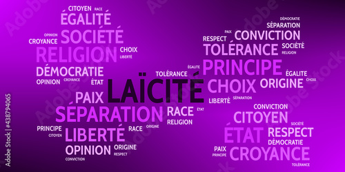 Nuage de Mots Laïcité v9 photo