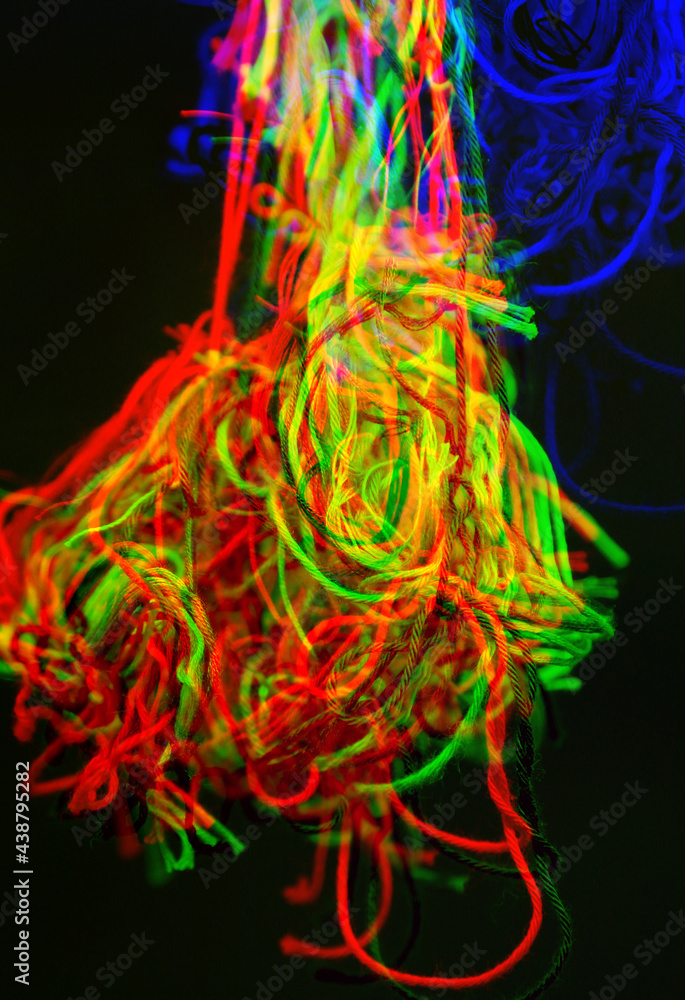 Abstract background with dispersion effect from tangled threads Abstract background with dispersion effect from tangled threads