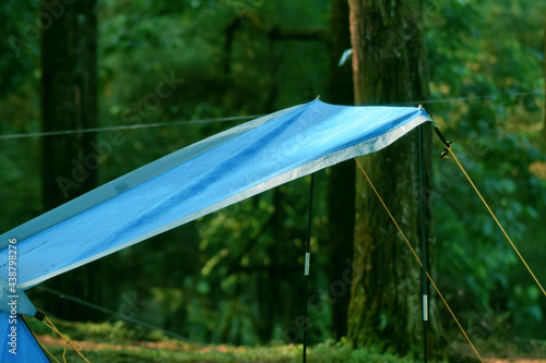 Outer flysheet of tent. outdoor activity, adventure, nature, camping ground