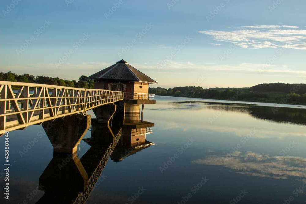 Lake at sunset