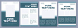 Hotel brochure template. Guests informing. Flyer, booklet, leaflet print, cover design with copy space. Your text here. Vector layouts for magazines, annual reports, advertising posters