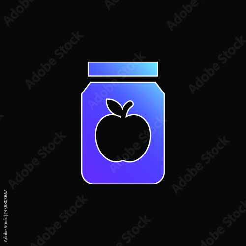 Apple Jam blue gradient vector icon