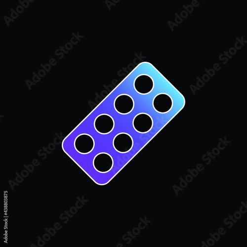 Antibiotics blue gradient vector icon
