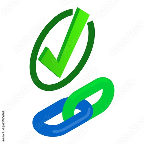 Free Download Checking link icon. Isometric illustration of checking link vector icon for web - GFXLoad