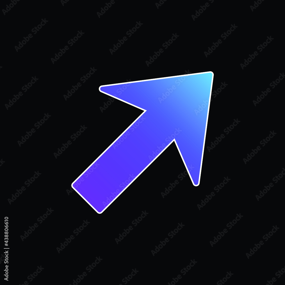 Arrow Up Right blue gradient vector icon Arrow Up Right blue gradient vector icon