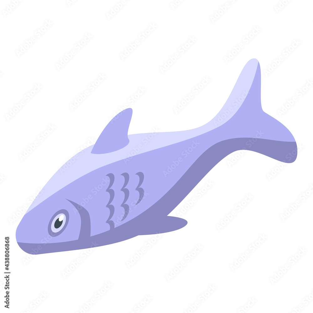 Fish icon. Isometric of Fish vector icon for web design isolated on white background Fish icon. Isometric of Fish vector icon for web design isolated on white background