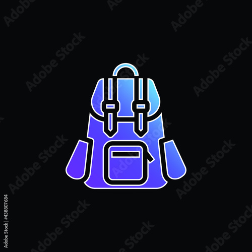 Bag blue gradient vector icon