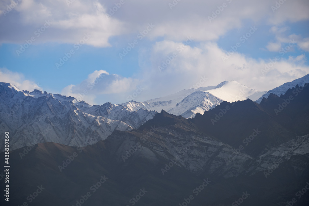 mountains in the snow Leh Ladakh