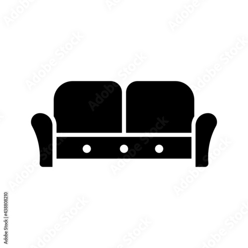 sofa icon isolated vector illustration on white background