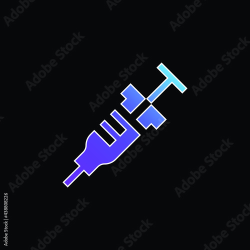 Anesthesia blue gradient vector icon