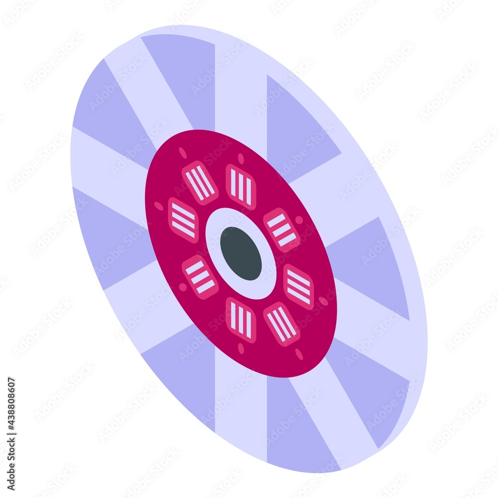 Clutch icon. Isometric of Clutch vector icon for web design isolated on white background Clutch icon. Isometric of Clutch vector icon for web design isolated on white background