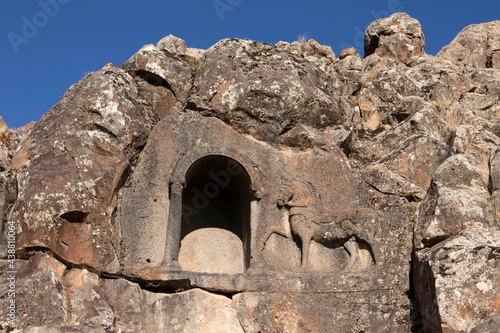 Kings Tomb Turkey. Hittite monument. Beysehir Turkey.