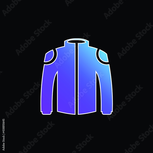 Black Jacket blue gradient vector icon