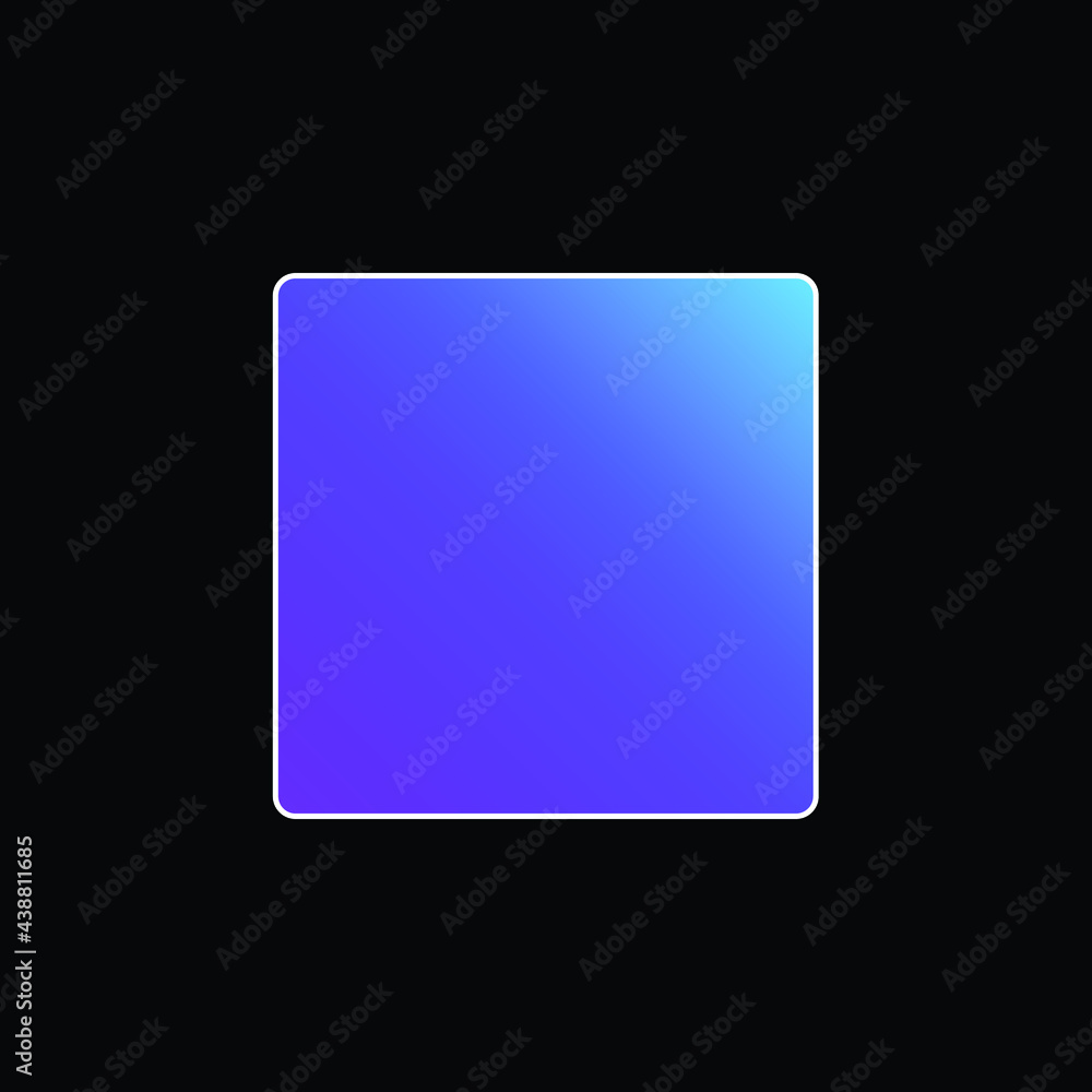 Box blue gradient vector icon Box blue gradient vector icon