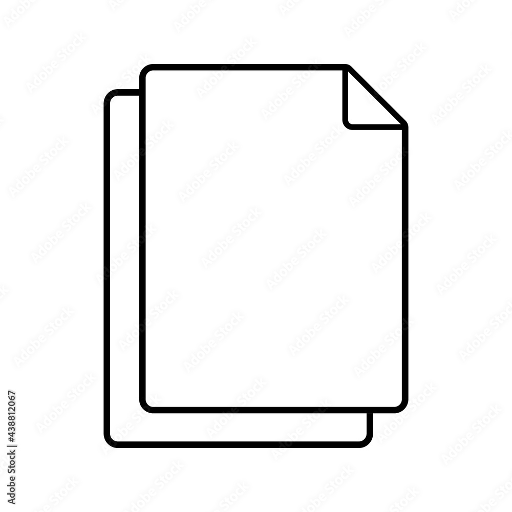 Paper Icon Vector Design Template on white background Paper Icon Vector Design Template on white background