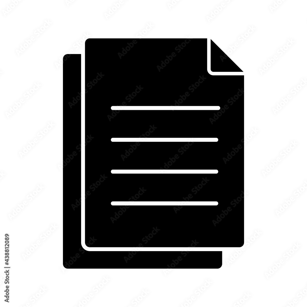 Paper Icon Vector Design Template on white background Paper Icon Vector Design Template on white background