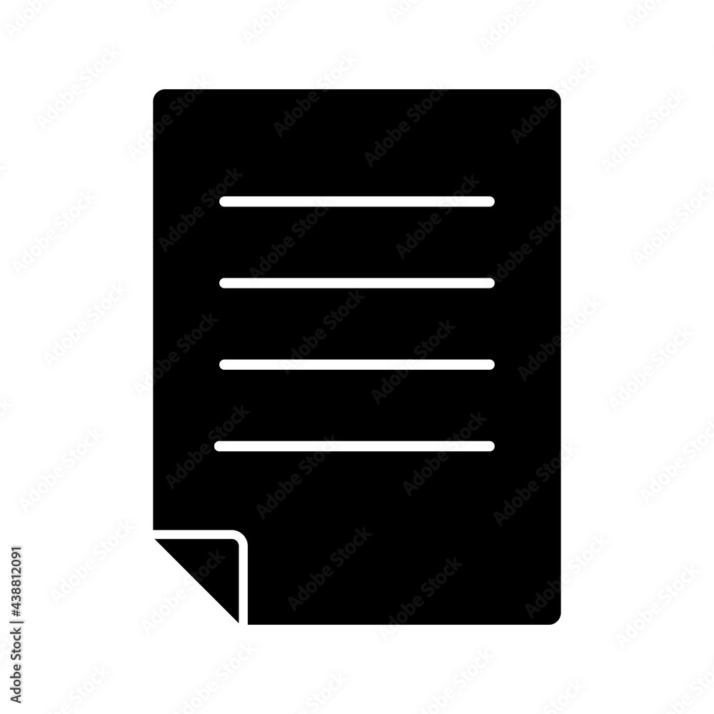 Paper Icon Vector Design Template on white background Paper Icon Vector Design Template on white background