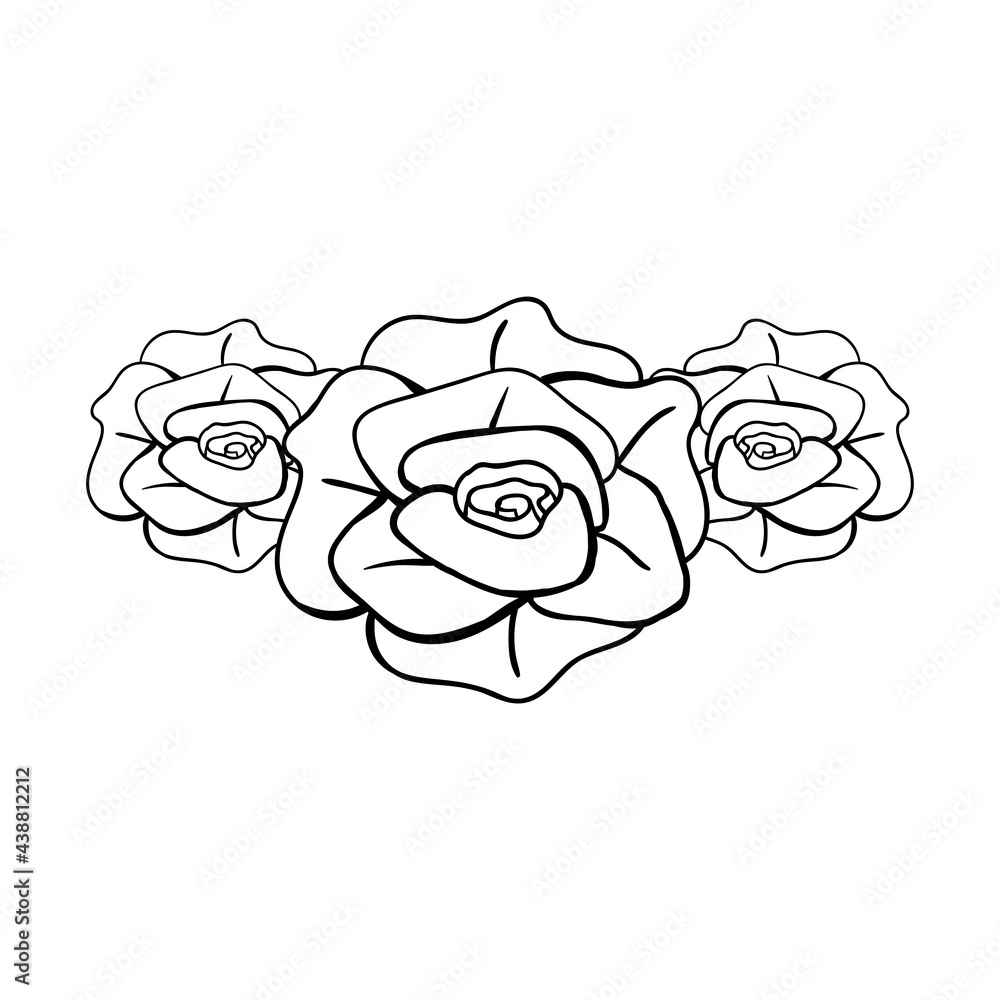 Rose icon design template vector illustration Rose icon design template vector illustration
