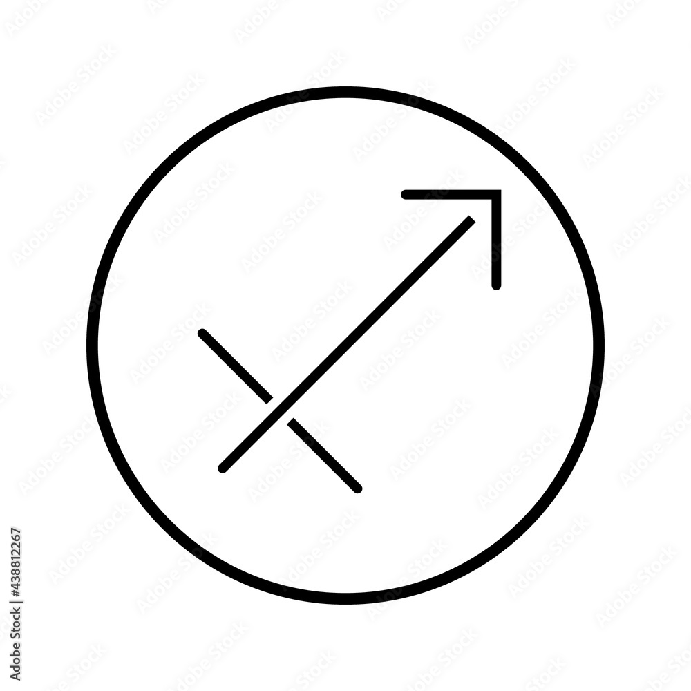 sagittarius zodiac icon vector isolated on white background sagittarius zodiac icon vector isolated on white background