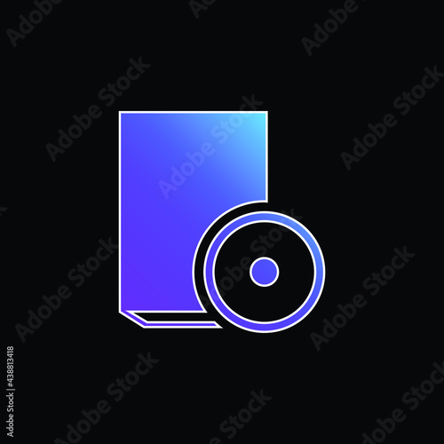 Book blue gradient vector icon