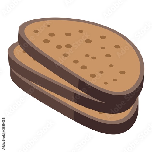 Bread protein icon. Isometric of Bread protein vector icon for web design isolated on white background