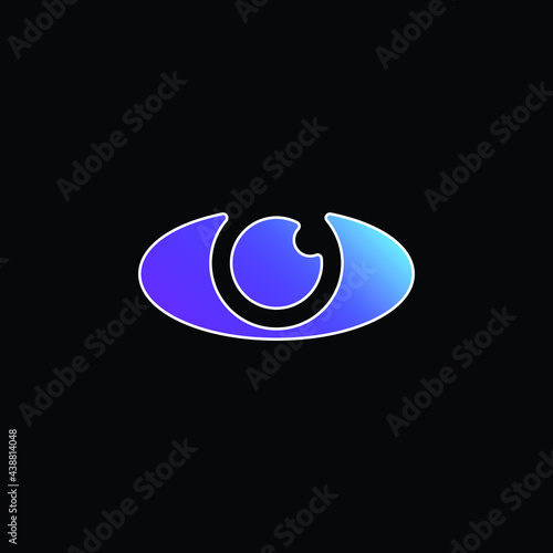 Big Eye blue gradient vector icon