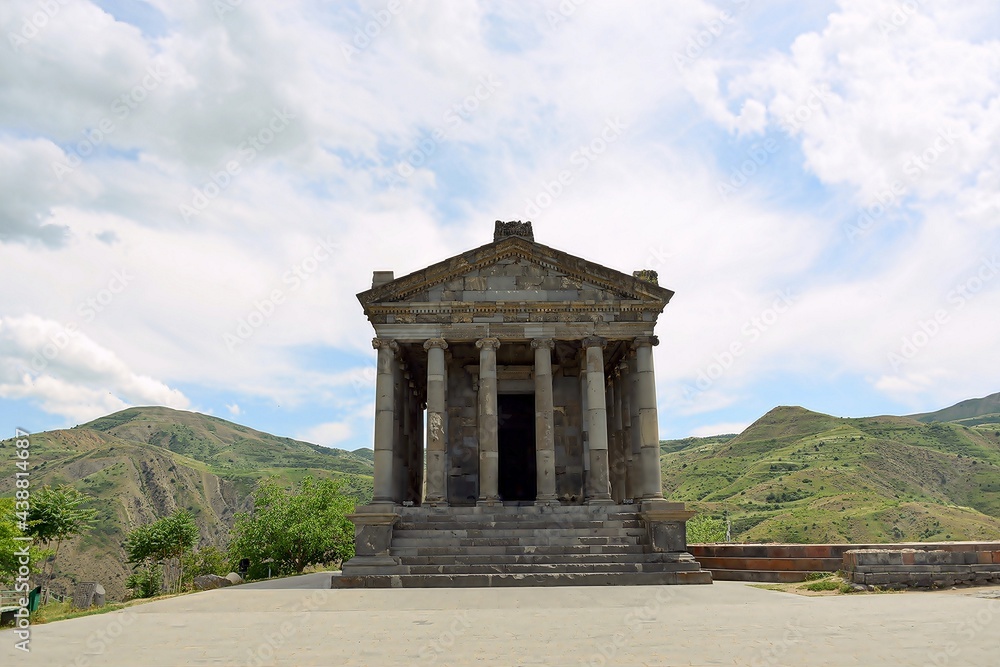
The temple of Garni is the only Greek-Roman colonnaded temple left in Armenia. Made in Ionic style and located in the village of Garni it is the best known structure and symbol of pre-Christian Armen