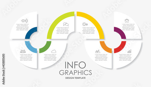 Infographic design template with place for your data. Vector illustration.