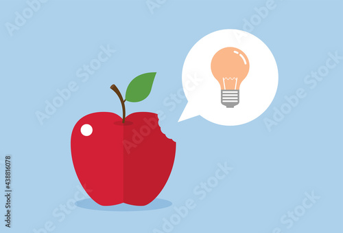 Eating apples gives creative ideas