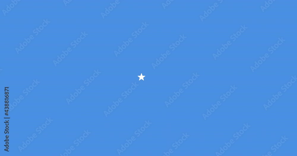 Animation of white blue and red stars moving over blue background Animation of white blue and red stars moving over blue background