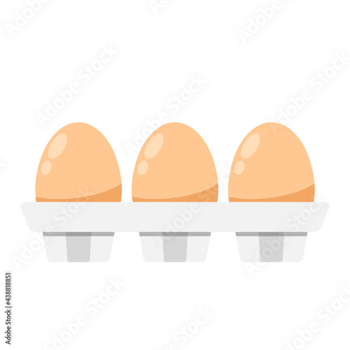 Eggs in a carton vector. wallpaper.
