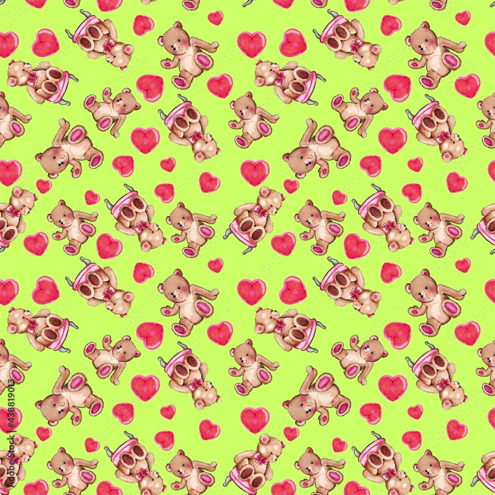 pattern love bears with hearts pattern love bears with hearts