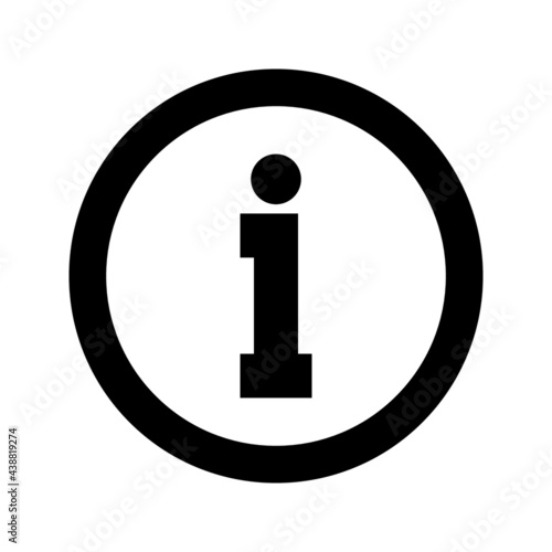 information icon - info symbol vector illustration on white background EPS 10