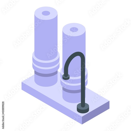 Water tap purification icon. Isometric of Water tap purification vector icon for web design isolated on white background