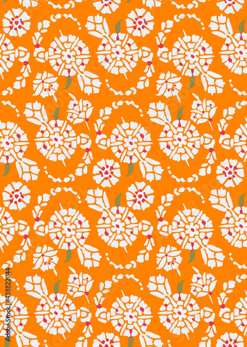 Elegant Floral Tile Pattern Beautiful Ornaments Abstract Seamless Pattern Moroccan Style