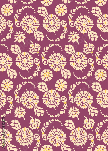 Elegant Floral Tile Pattern Beautiful Ornaments Abstract Seamless Pattern Moroccan Style