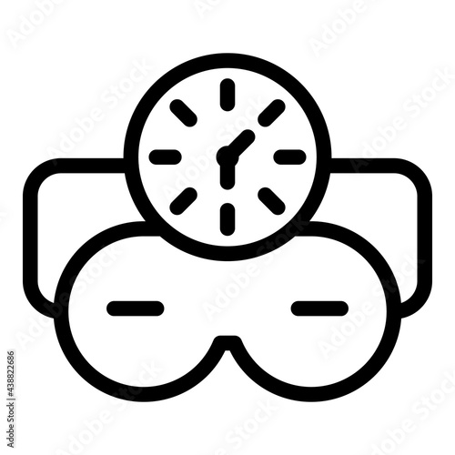 Duration jet lag icon. Outline Duration jet lag vector icon for web design isolated on white background