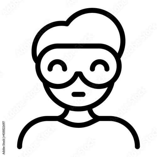 Kid sleep jet lag icon. Outline Kid sleep jet lag vector icon for web design isolated on white background