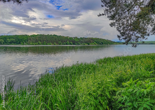 Southern Bug River. Summer landscape

