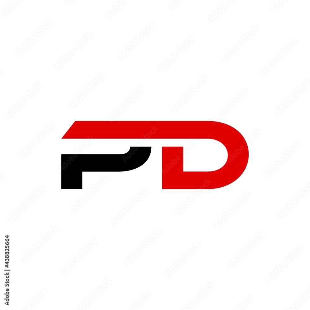 PD initial letter, modern logo design template vector PD initial letter, modern logo design template vector