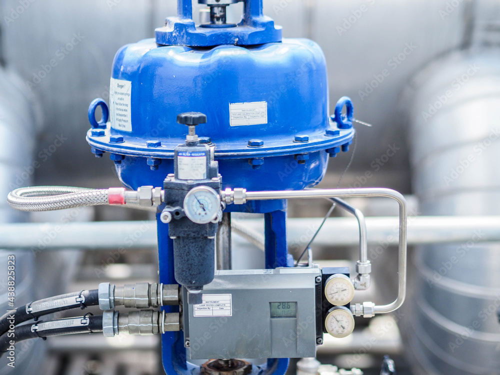 Control valve for control flow and pressure of process condition such