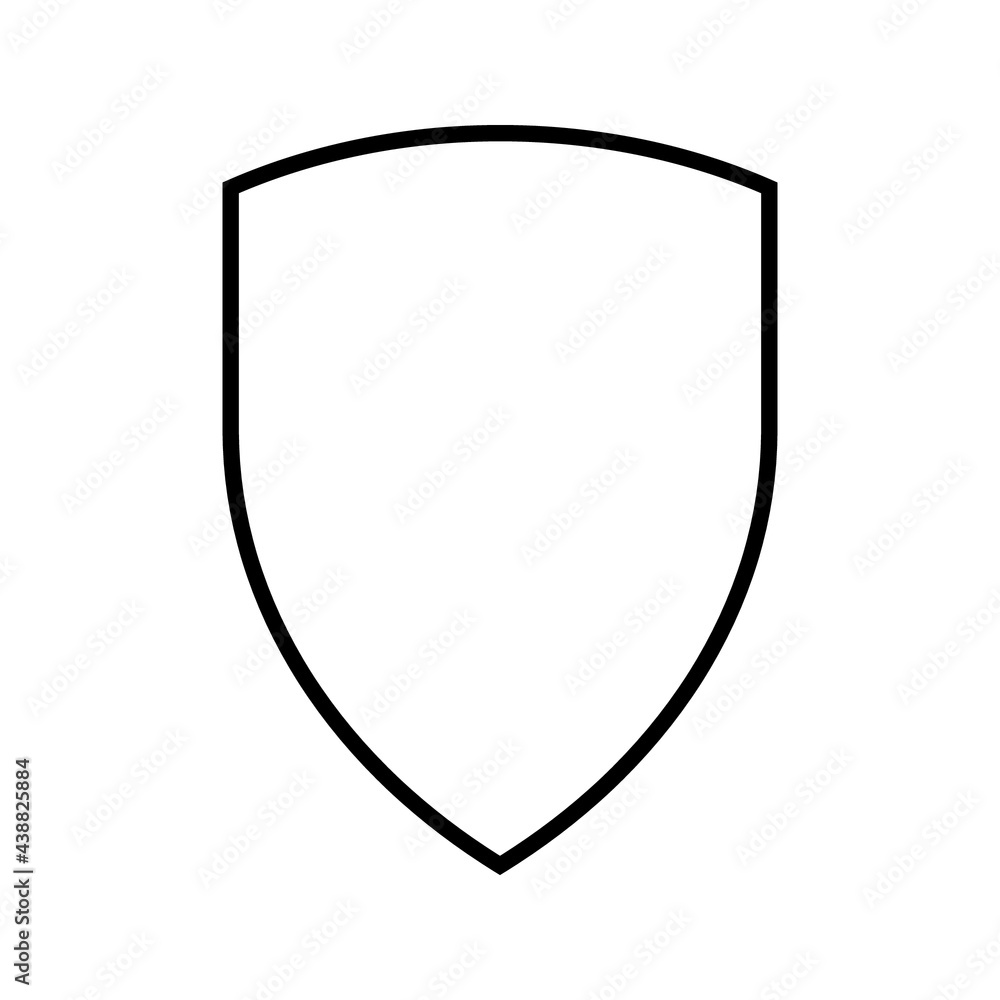Shield icon vector template isolated. logo design, flat syle color editable vector illustration on blank background. Shield icon vector template isolated. logo design, flat syle color editable vector illustration on blank background.