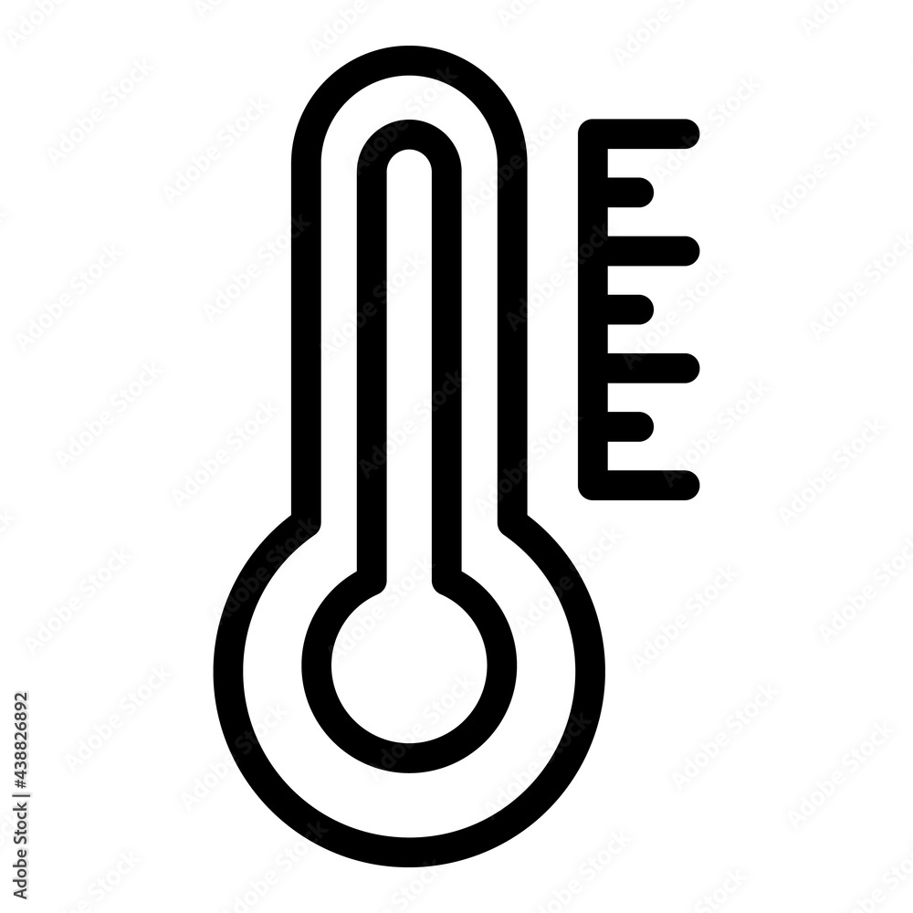 Laser thermometer temperature icon. Outline Laser thermometer temperature vector icon for web design isolated on white background Laser thermometer temperature icon. Outline Laser thermometer temperature vector icon for web design isolated on white background