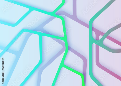 Pastel colors on meta web. Abstract futuristic background