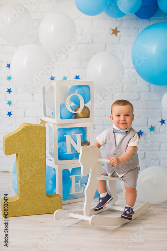 First birthday baby boy party