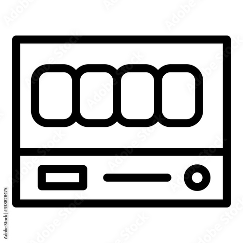 Taximeter delivery icon. Outline Taximeter delivery vector icon for web design isolated on white background